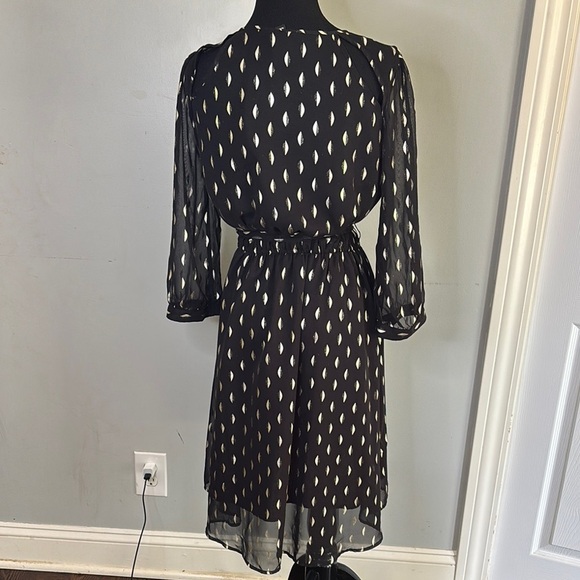 Allen B. By Allen Schwartz Black Dress with White Accents - Picture 2 of 7